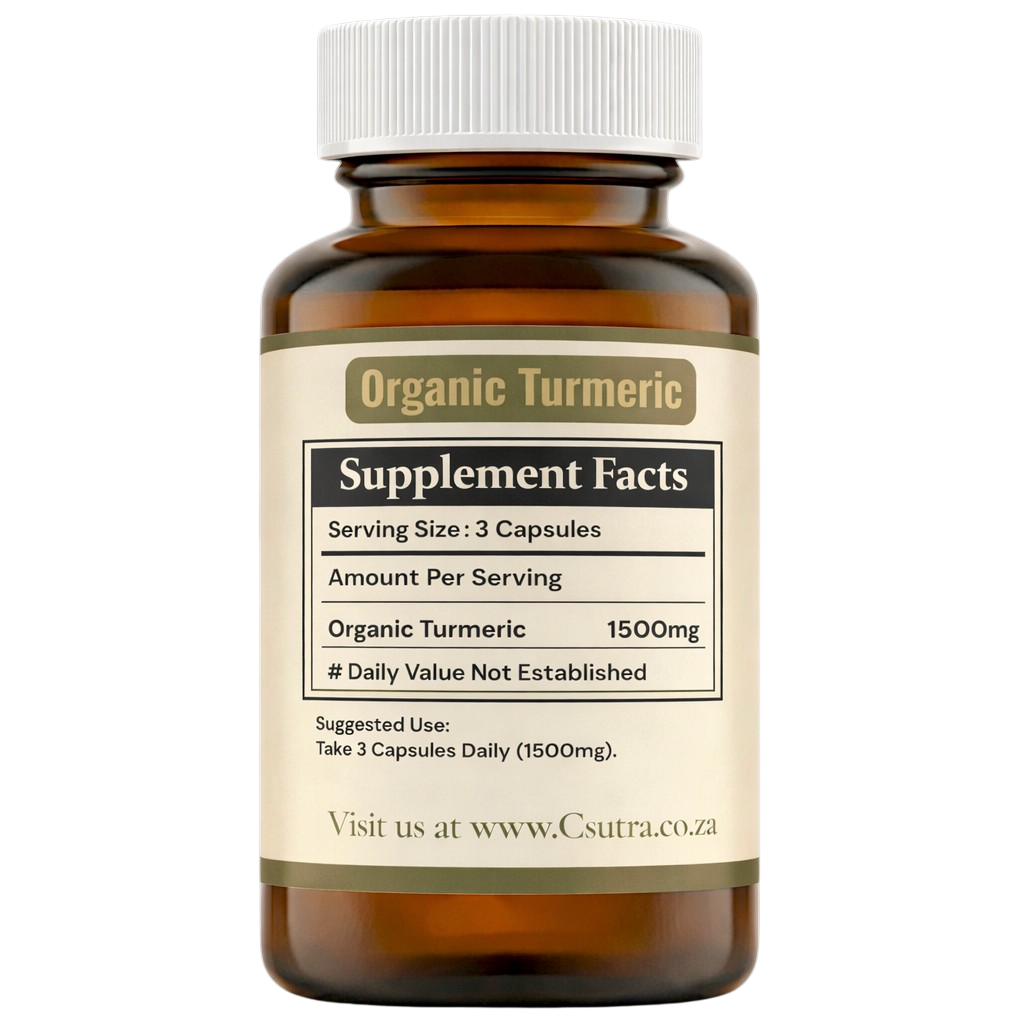 Organic Turmeric (1500mg) - 90/180 Capsules