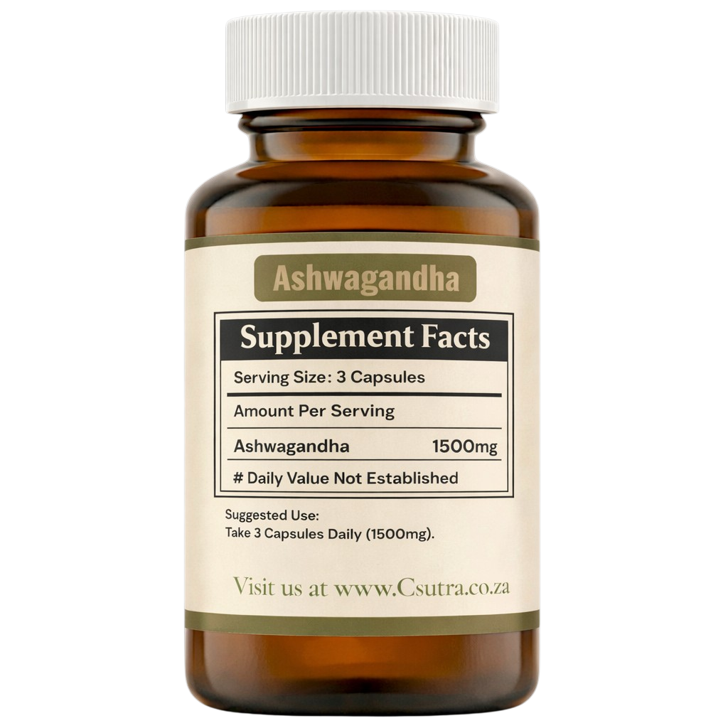 Csutra Ashwagandha Supplement Facts