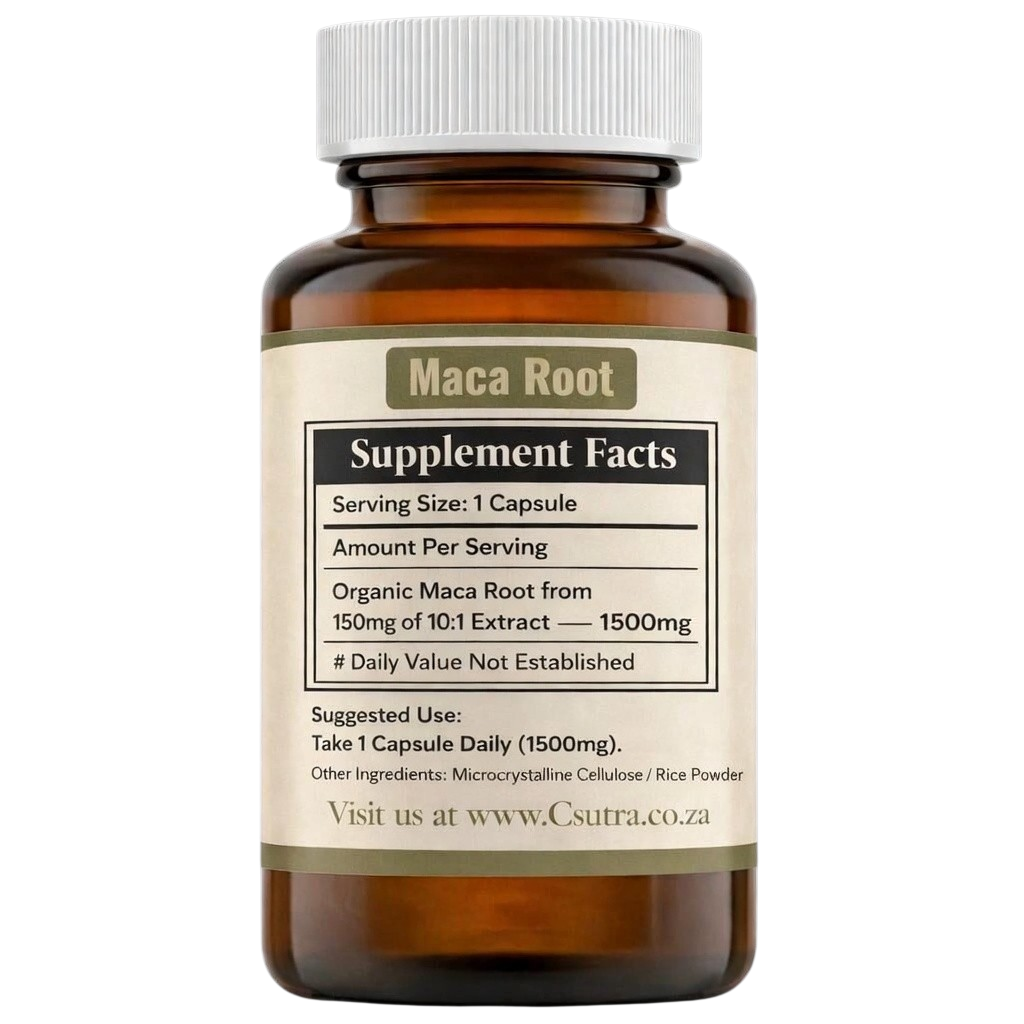 Csutra Maca Root Supplement facts