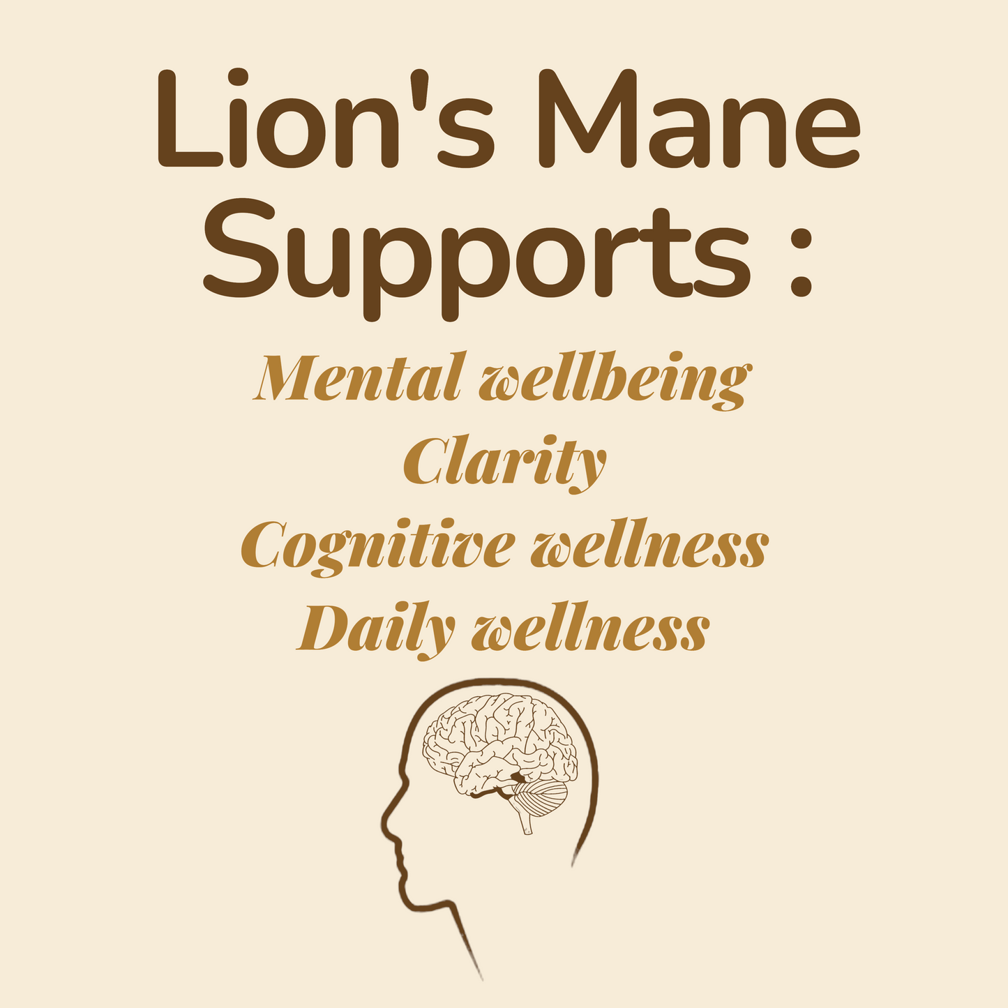 Csutra Lions Mane for memory and clarity