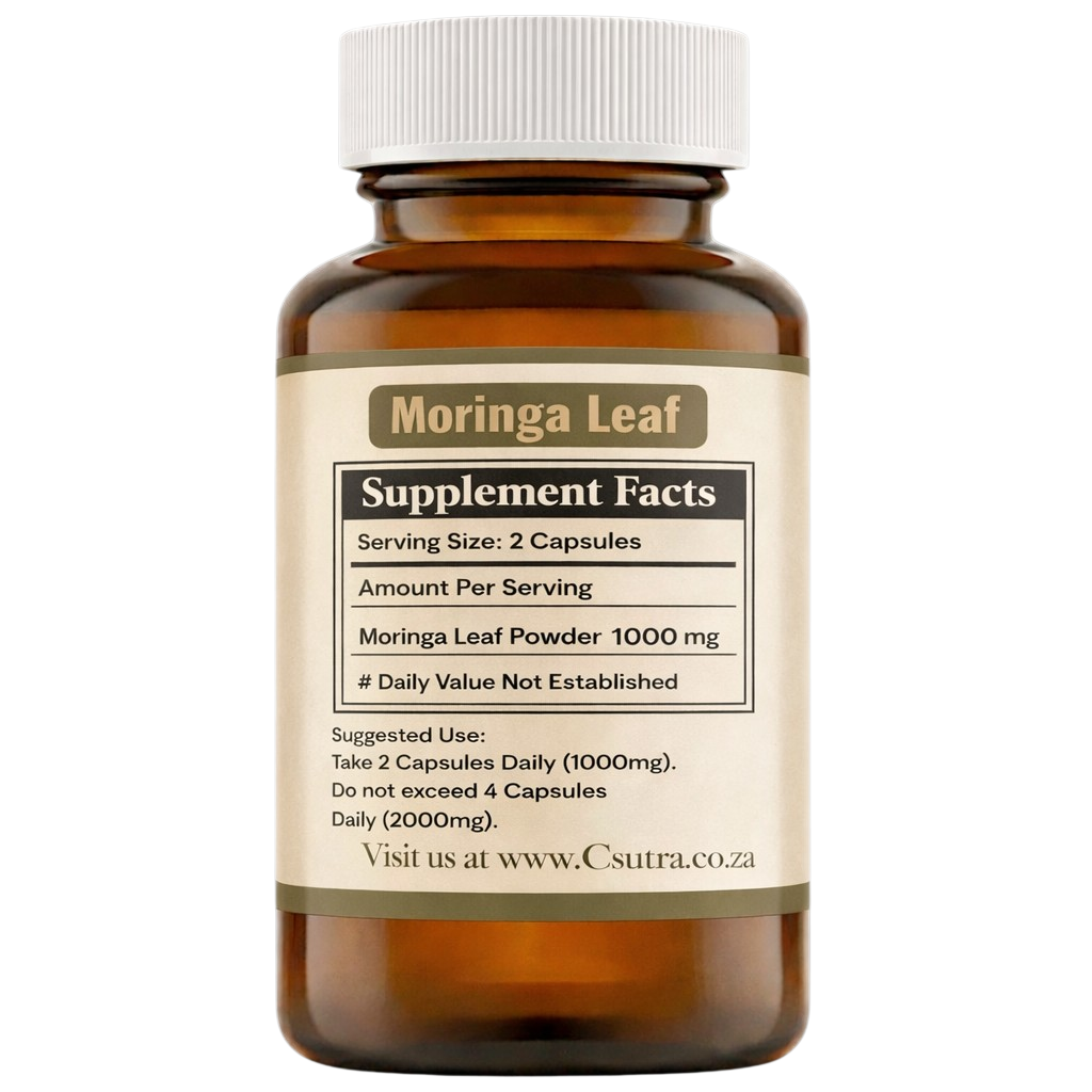 Csutra Moringa Leaf supplement facts