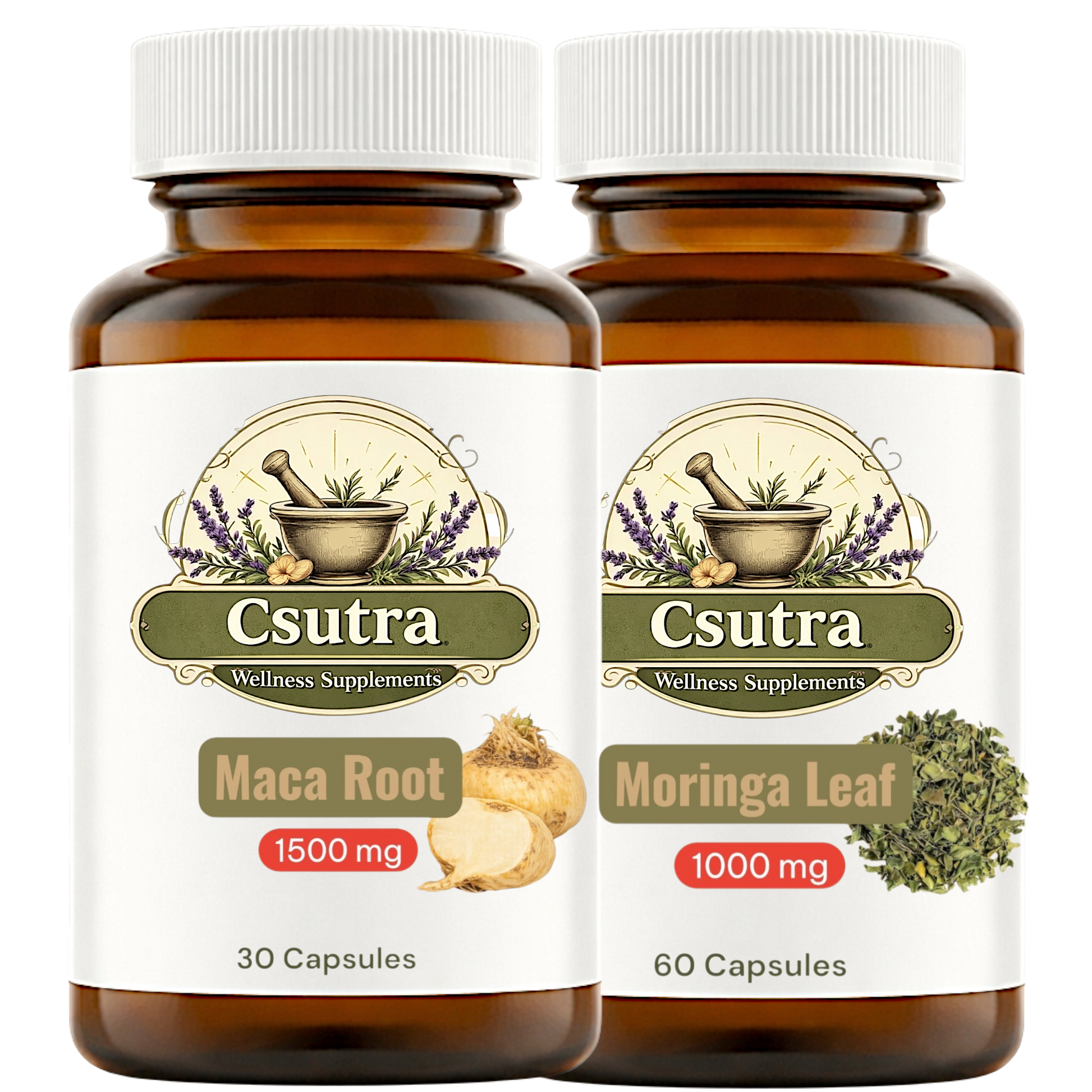 Maca root and moringa duo