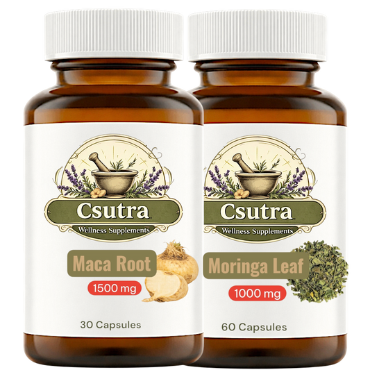 Maca root and moringa duo