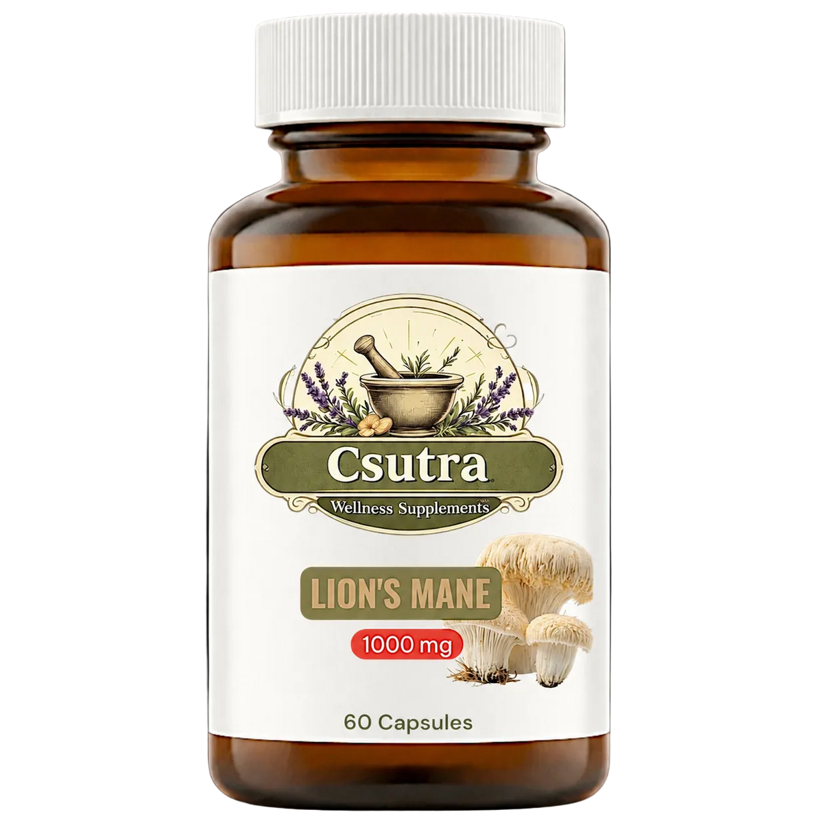 Lion’s Mane Mushroom (1000mg) - 60/120 Capsules